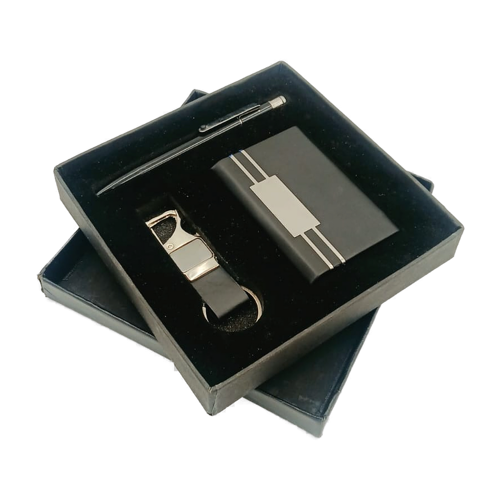 Executive Cardholder, Pen & Keychain Gift Set
