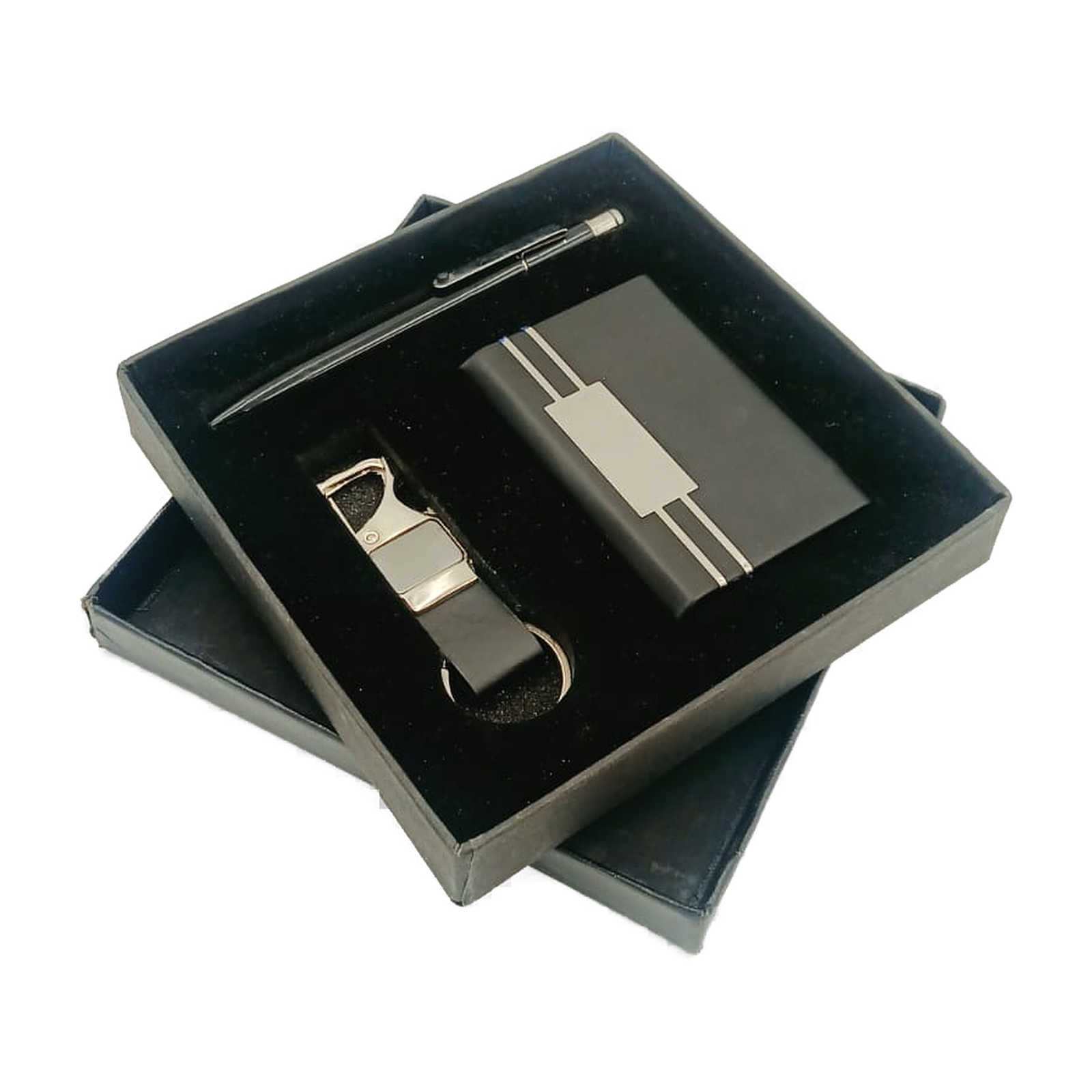 Executive Cardholder, Pen & Keychain Gift Set