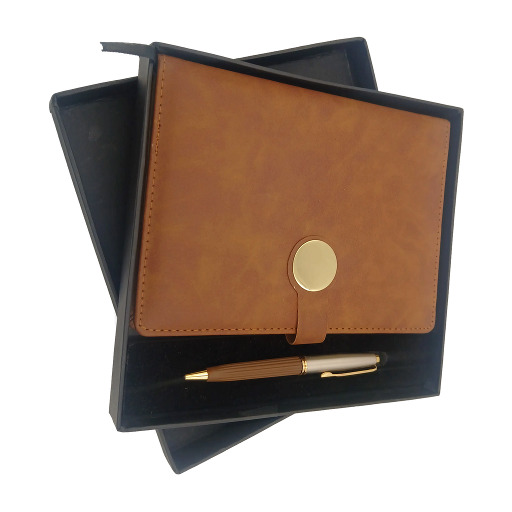 Navy Soft-Cover Notebook & Pen Gift Set