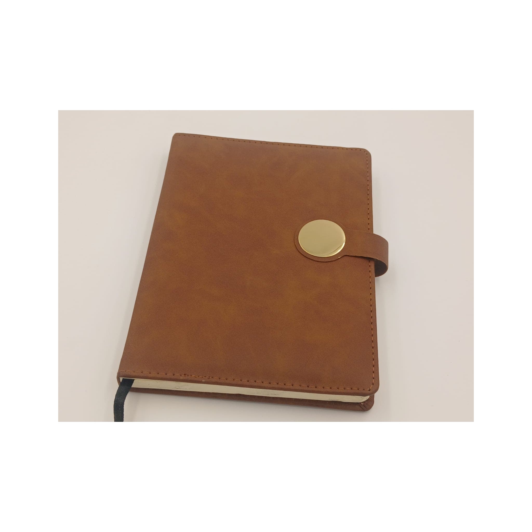 Black Notebook (Silver Plaque), Pen & Tan Diary Gift Box - Black / Tan Gift Set | GiftAGuru