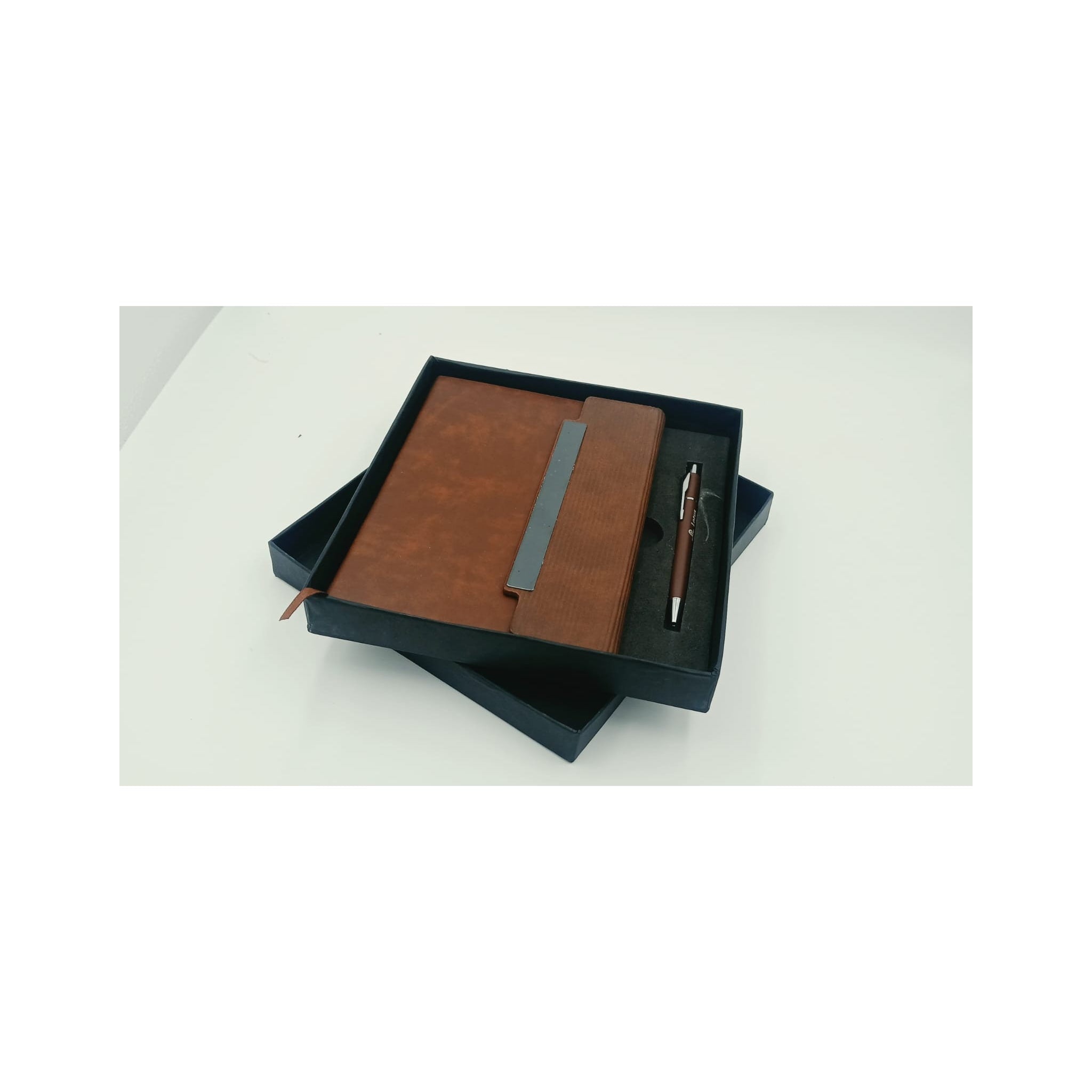 Brown Notebook & Pen Gift Box Set - Brown Gift Set | GiftAGuru