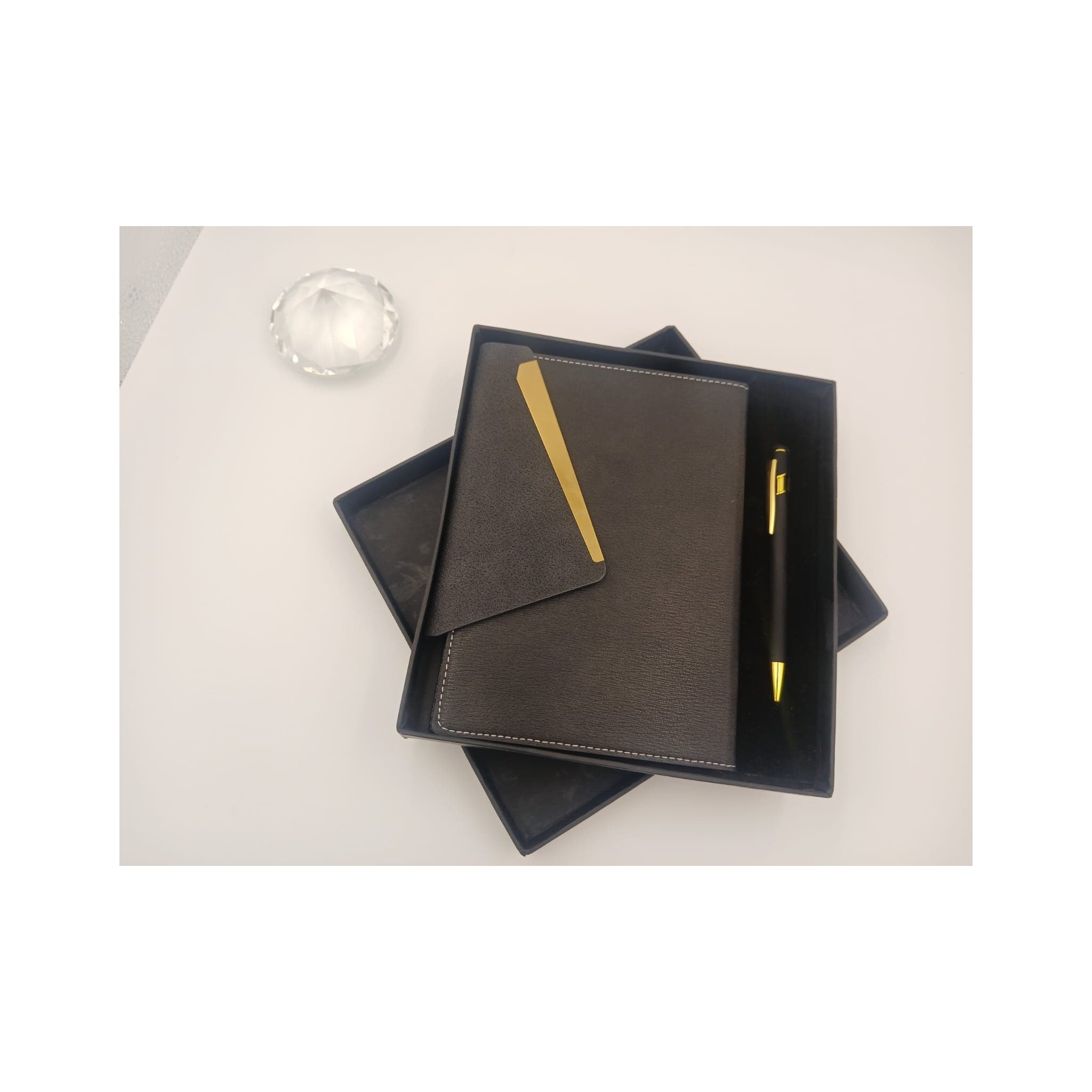Navy Twist Pen with Gold Clip - Navy Blue / Gold Pen (view 2) | GiftAGuru