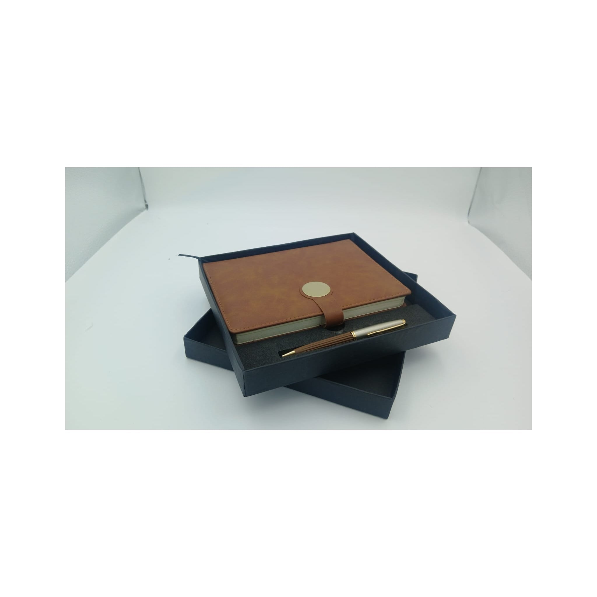 Tan Diary & Pen Gift Box Set - Tan / Brown Gift Set | GiftAGuru